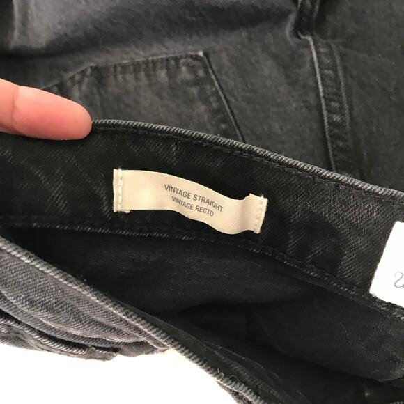 Universal Thread Jeans Womens 6 Black Straight Baggy Loose 90s Grunge Skater Y2K - Picture 12 of 14